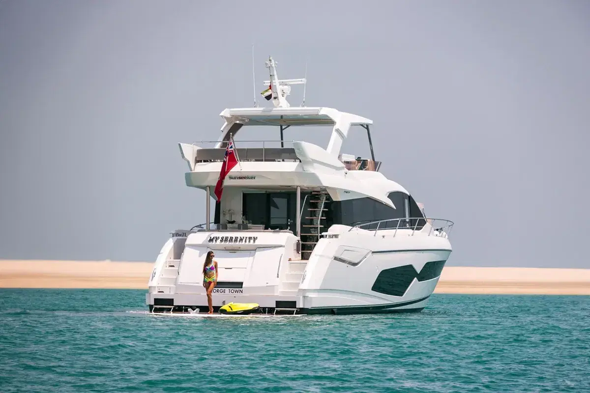 Sunseeker available through primeyachtrental.com