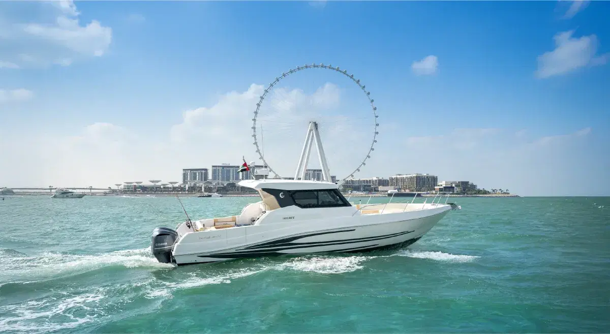 36 ft Open-Deck Yacht available through primeyachtrental.com